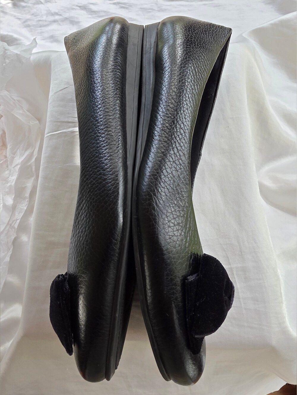🔥Olukai "Olu" Ballet Flats W/bows Women's Comfy Slip-Ons Made In Brazil Size 7 - Picture 4 of 6